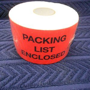 3 X 5-Inch Packing List Enclosed Label, 500 Labels Per Roll Bright Orange